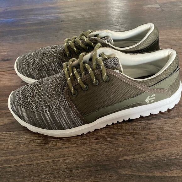 Etnies sz 8.5 green‎ gray lace up sneakers NWOT - Picture 9 of 10